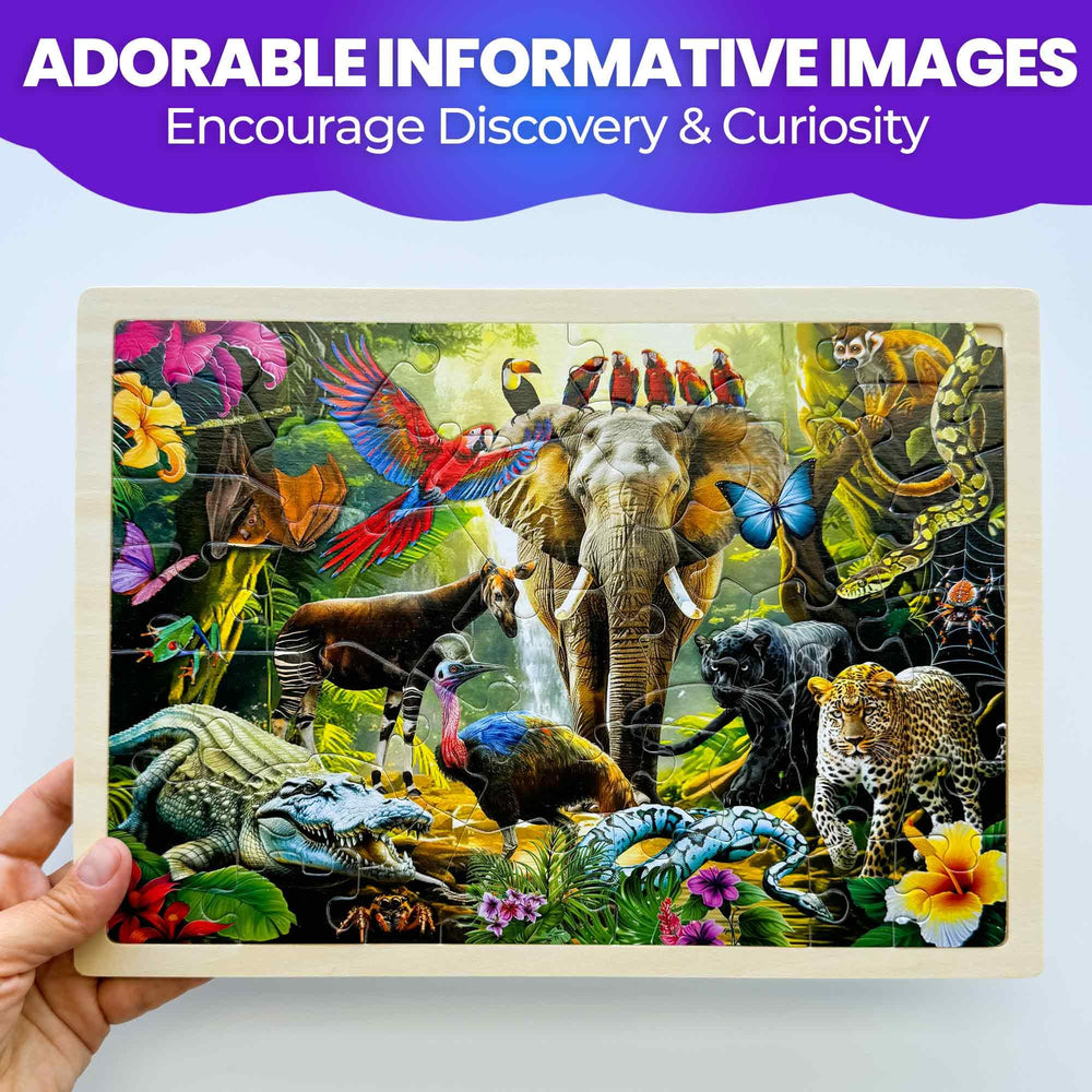 QUOKKA Yellowstone animals puzzle features iconic wildlife for learning