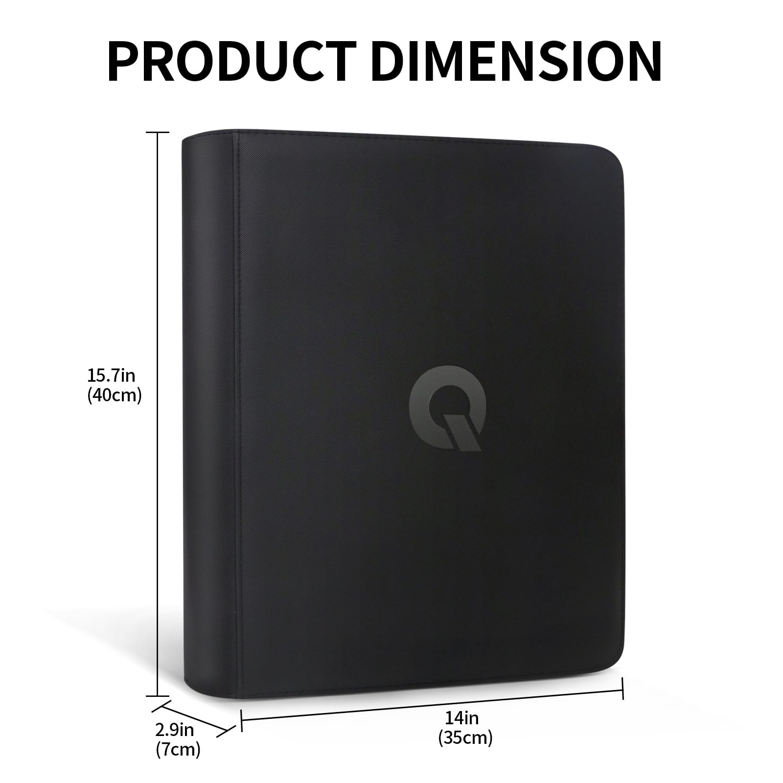 Qurhafoo Toploader Binder inside pages showing 9-pocket layout for 324 cards.