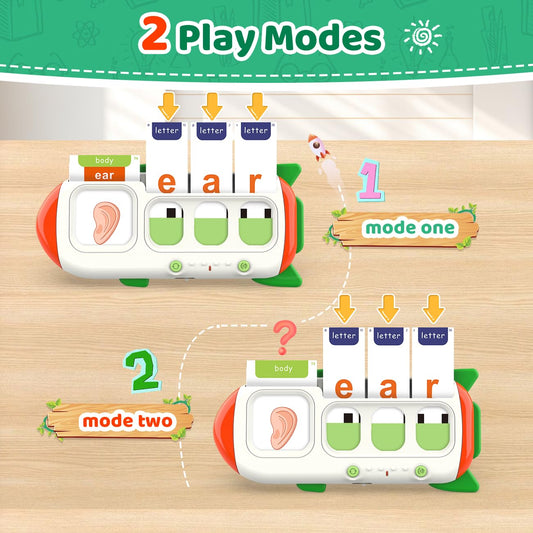 QuTZ talking flash cards picture-only side to practice visuals without letters.