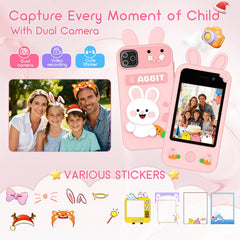 Qvireno Kids Smart Phone Toy 20 puzzle games for problem solving.