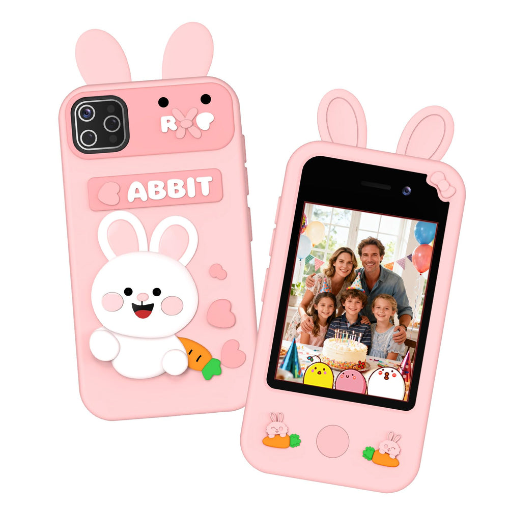 Qvireno Kids Smart Phone Toy front camera for playful selfies.
