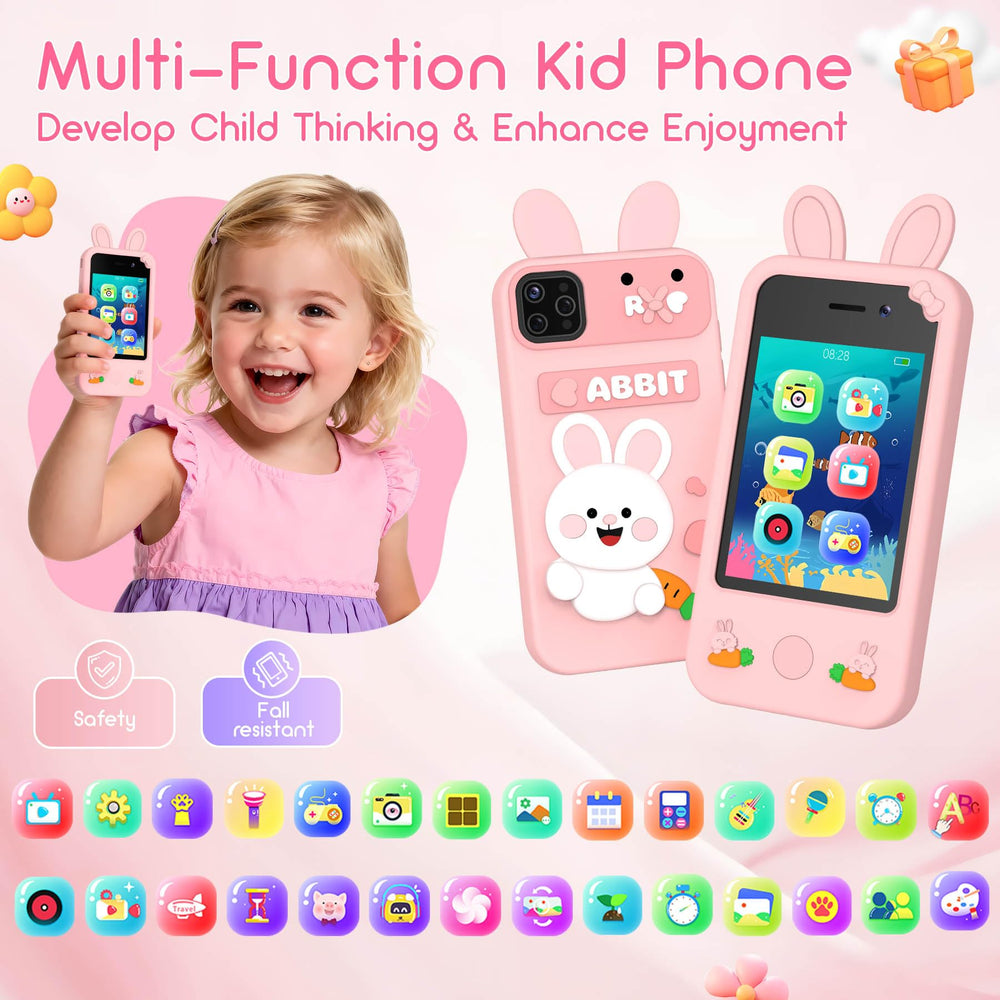 Qvireno Kids Smart Phone Toy rear camera for adventures.
