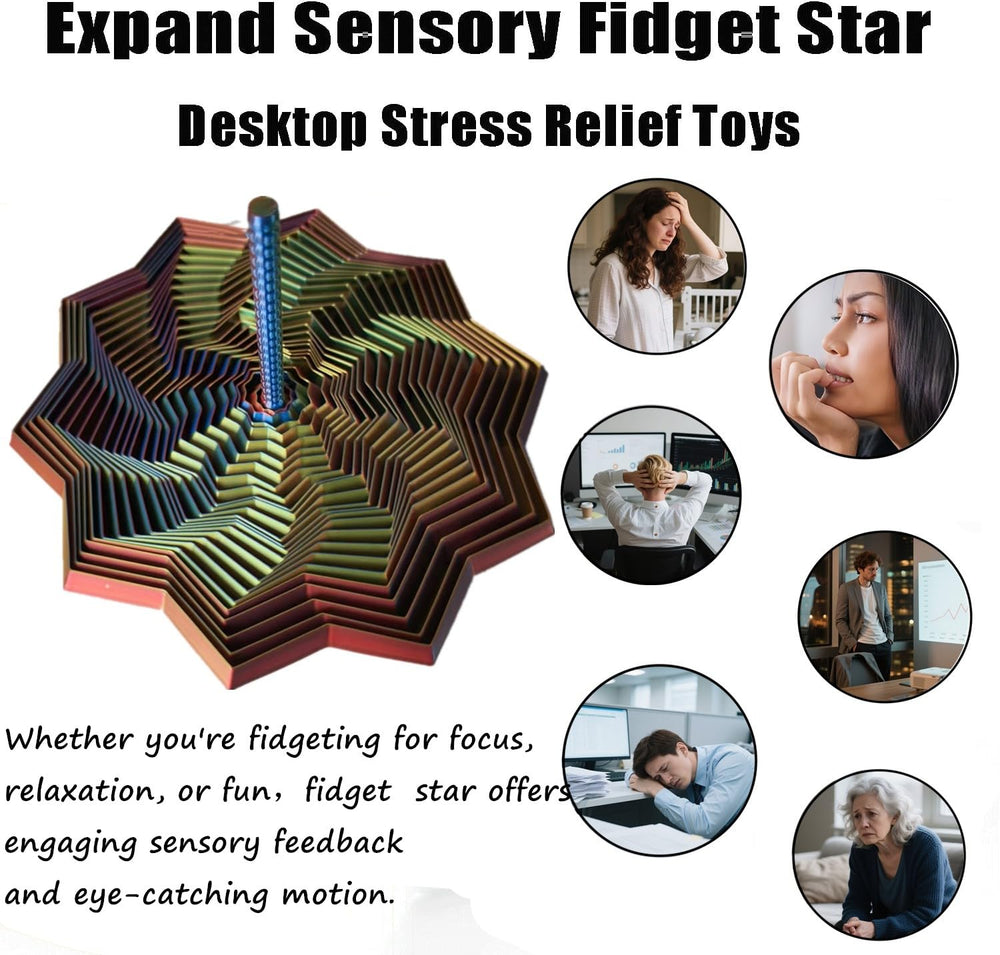 QWZFirst sensory star keeps desk distraction in check with color shifts.