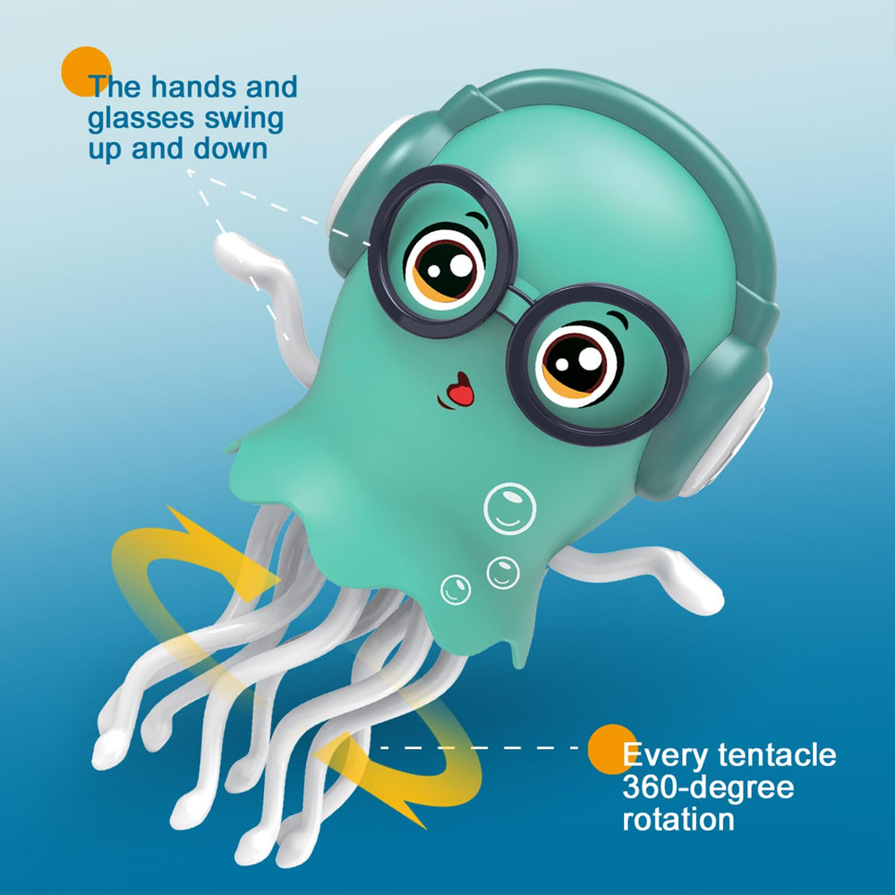 Qxbuhe Electric Crawling Octopus features music-responsive light show.