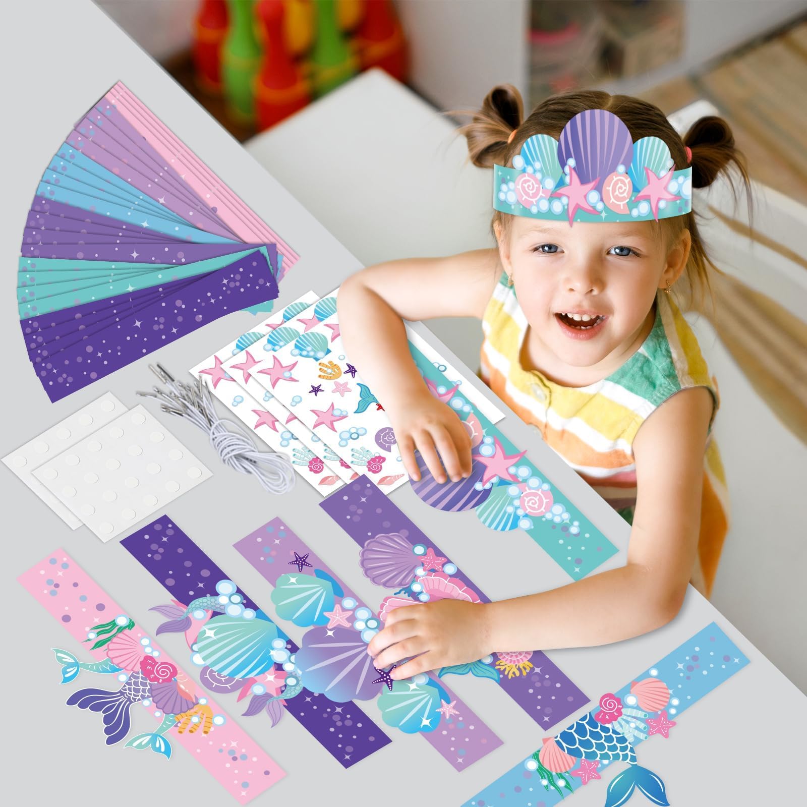 Qyeahkj adhesive dots keep decorations aligned without mess