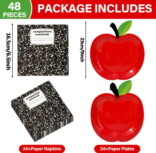 Qyeahkj composition notebook napkins, playful classroom decor for meals