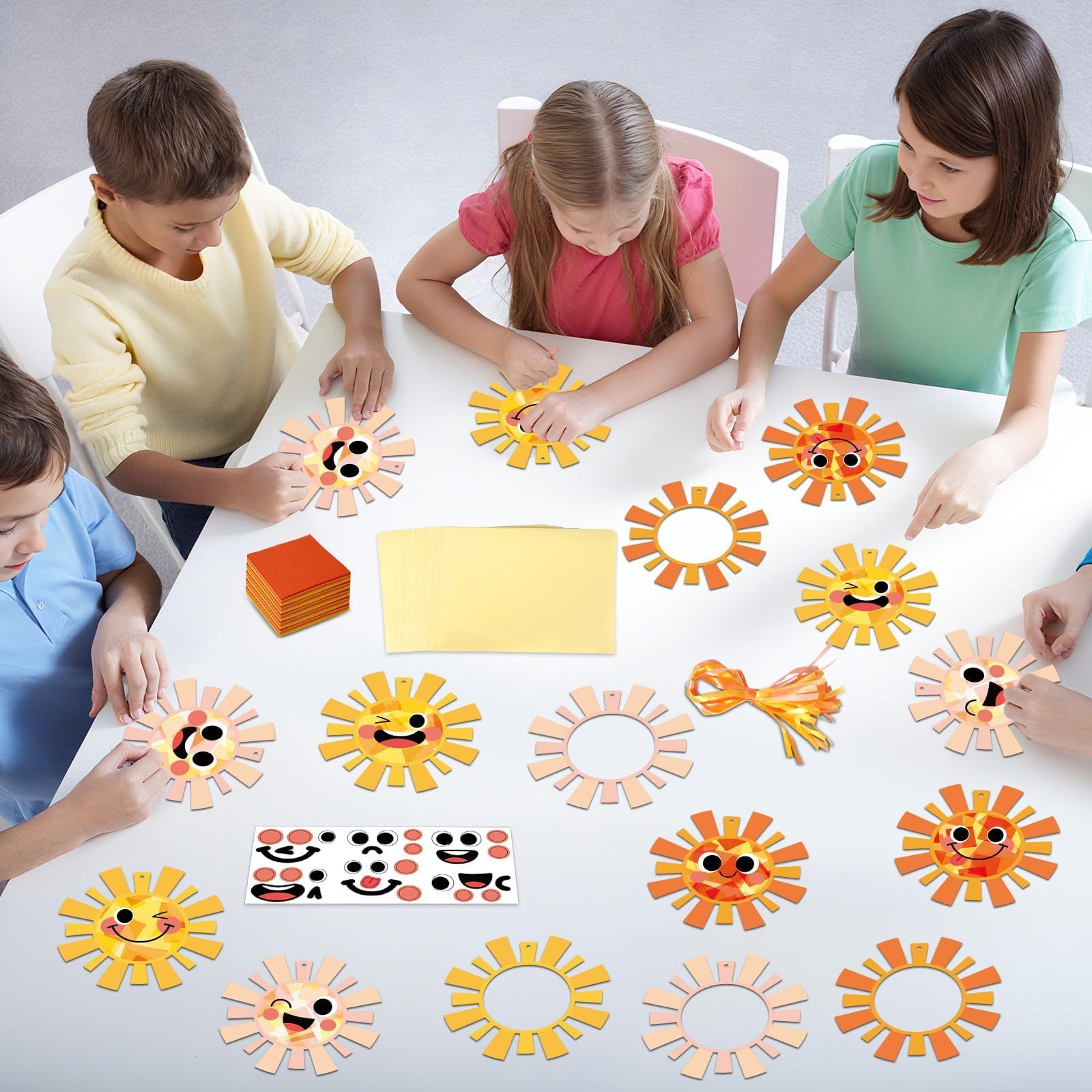 Qyeahkj instruction manuals guide simple, step-by-step sun crafts