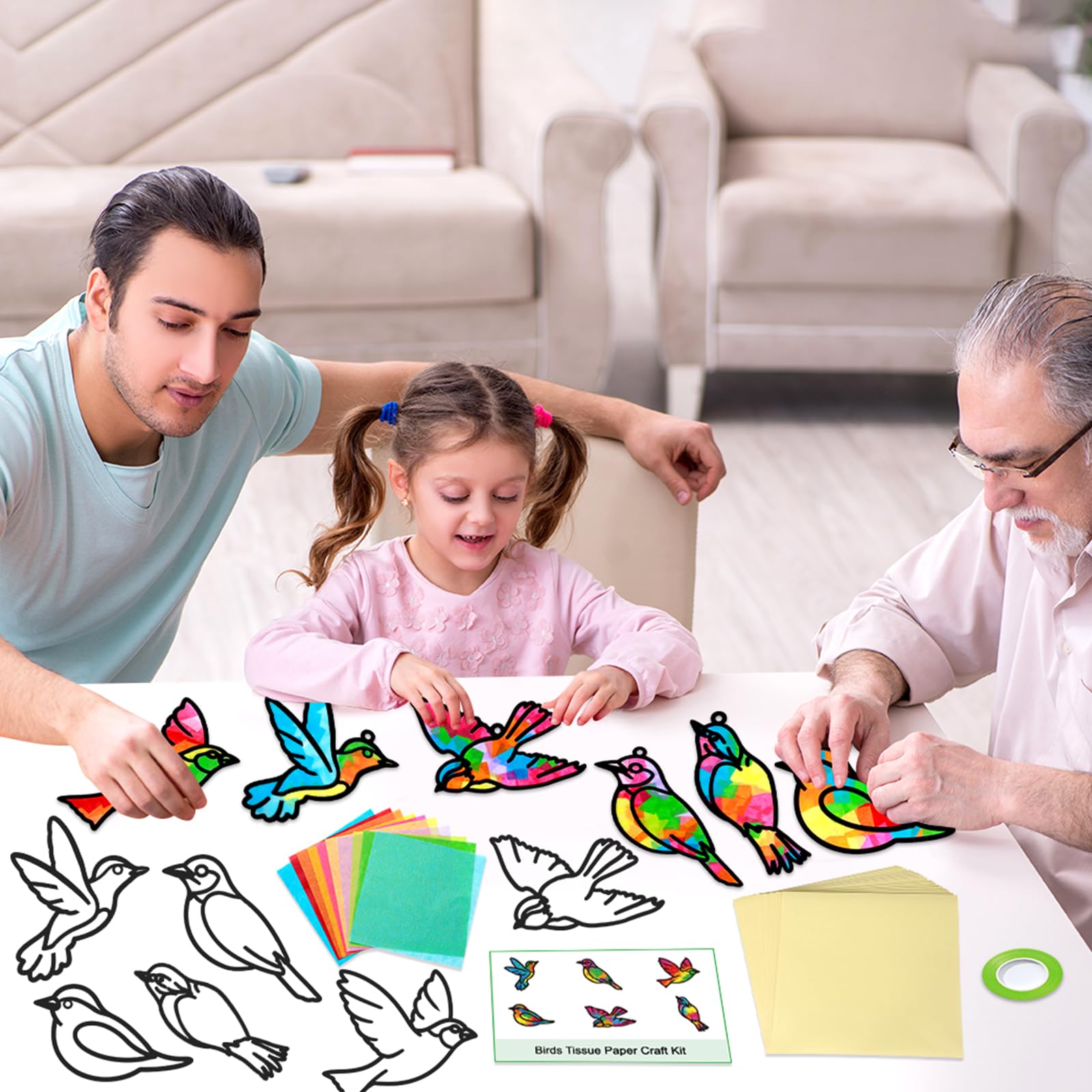 Qyeahkj window suncatcher project creates bright home decor ideas.