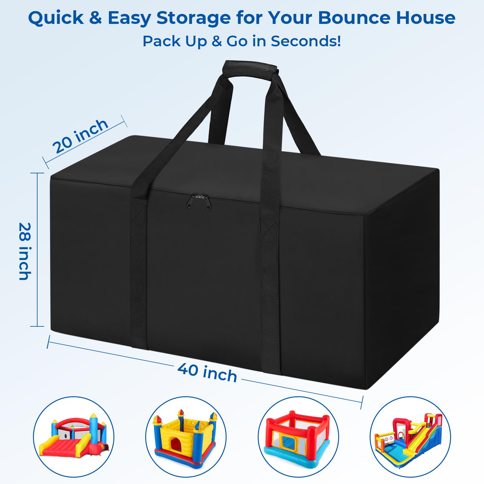 QYILUARE heavy-duty oxford bag protecting inflatables during storage and travel.