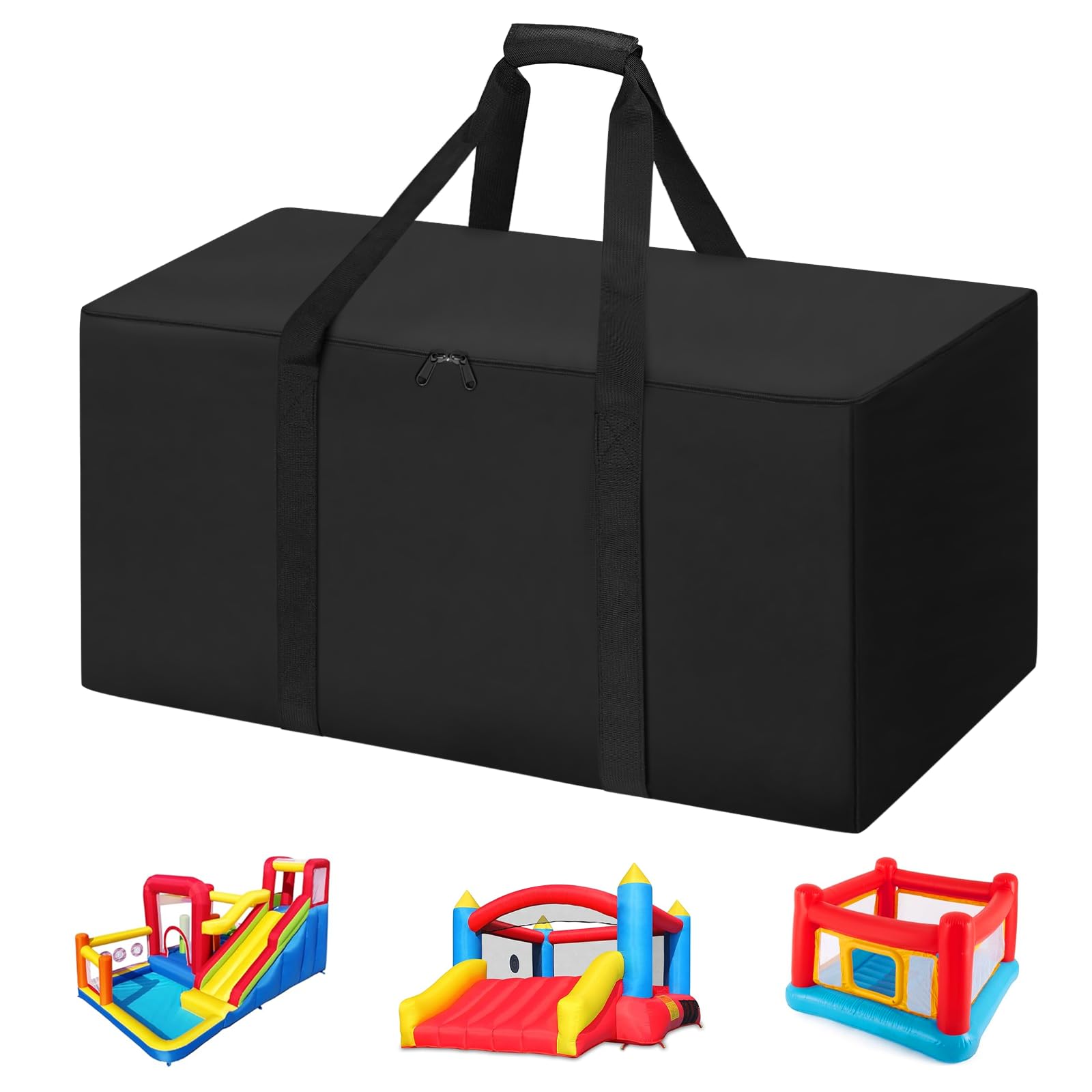 QYILUARE storage bag for inflatable bounce house with 40x20x28 inch capacity.