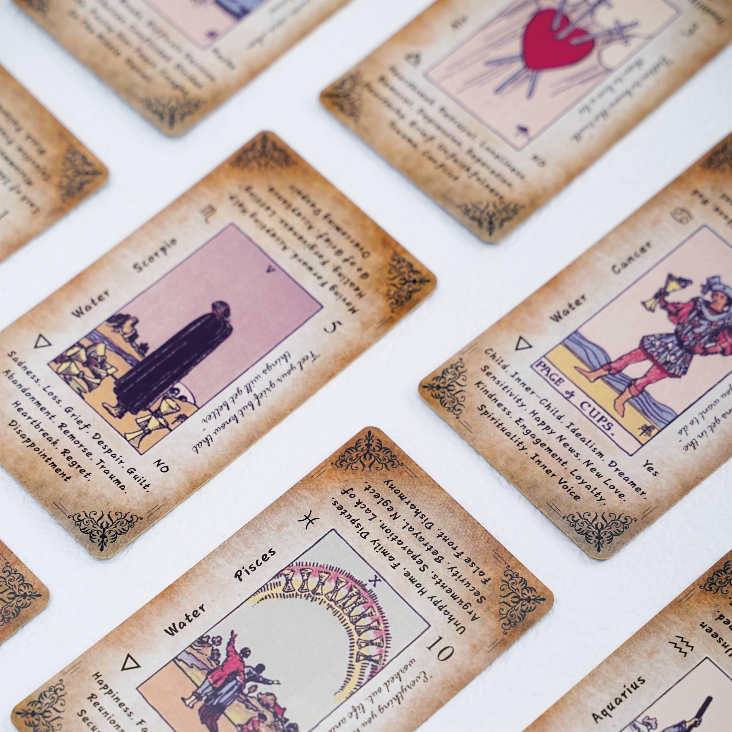 Qymagicz beginner tarot deck designed for easy shuffling and comfortable handling.