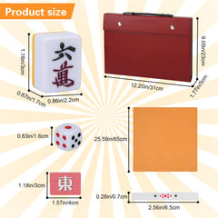 QYMZKA Riichi Mahjong dice included for determining seating and turns