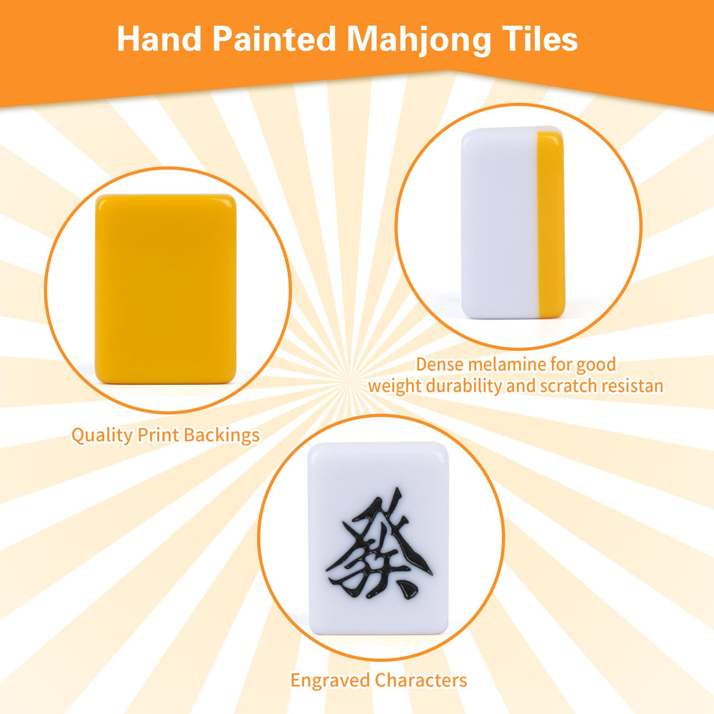 QYMZKA Riichi Mahjong mat provides a comfortable playing surface
