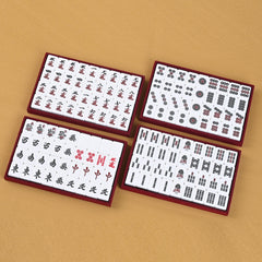 QYMZKA tiles and mat ready for a compact on-table Riichi session