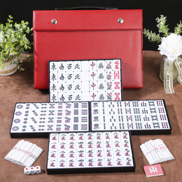 QYMZKA Riichi Mahjong tiles showing high-contrast backs for quick recognition