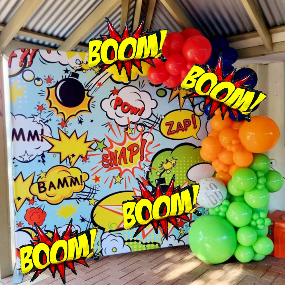 QZCPGP 24-inch giant hero balloons are durable and visually striking.
