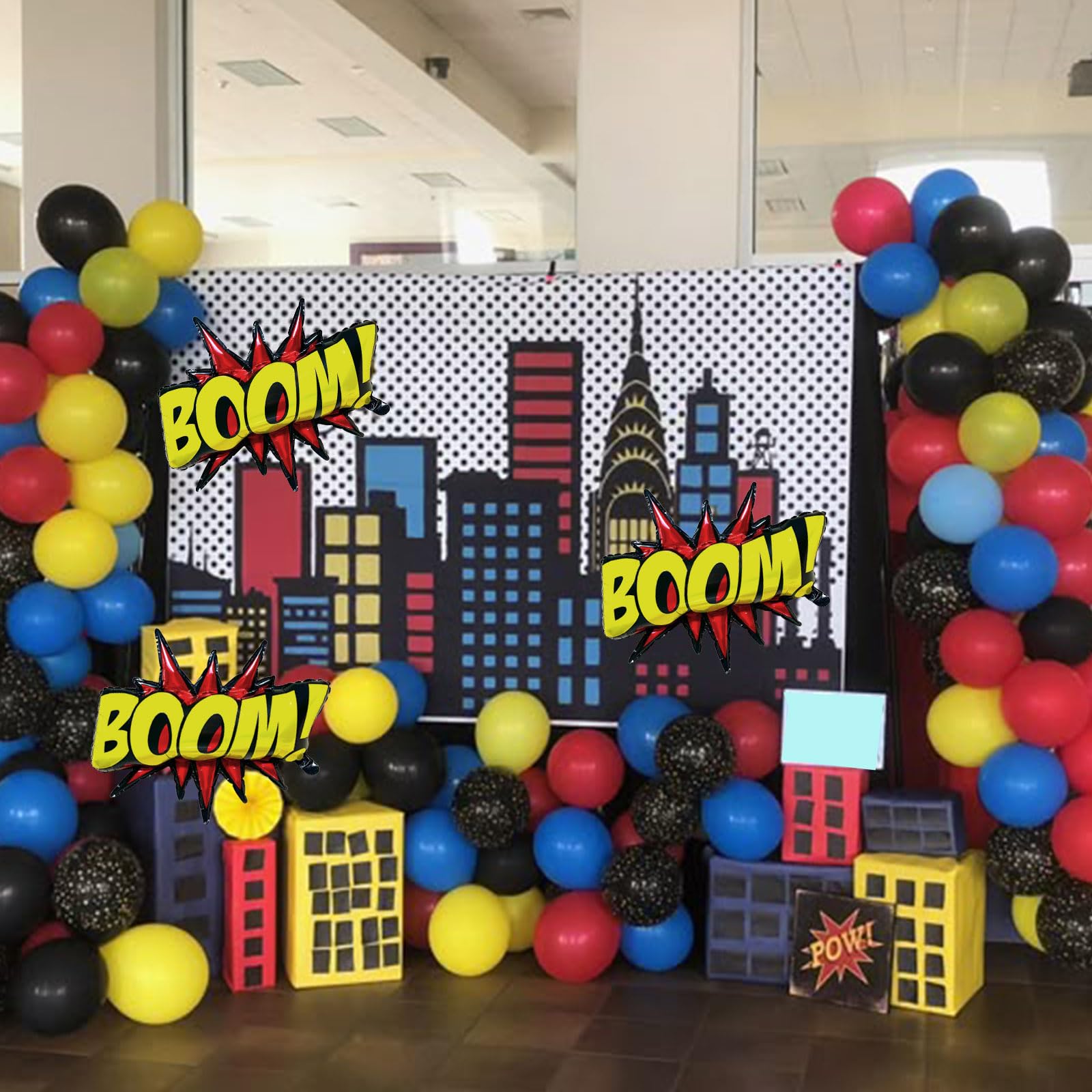 QZCPGP air-pump-friendly balloons ease inflation and quick decoration.