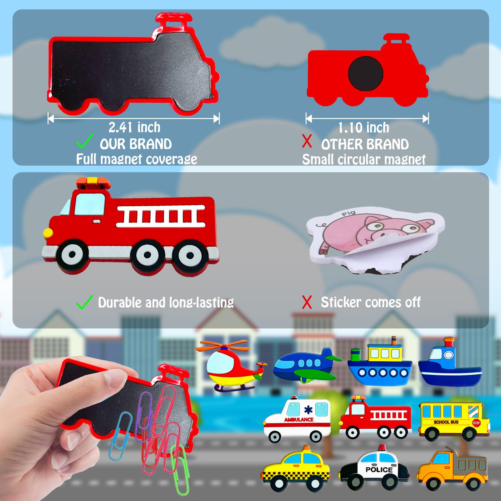 QZCPGP fridge magnets airplane design to boost storytelling and language use