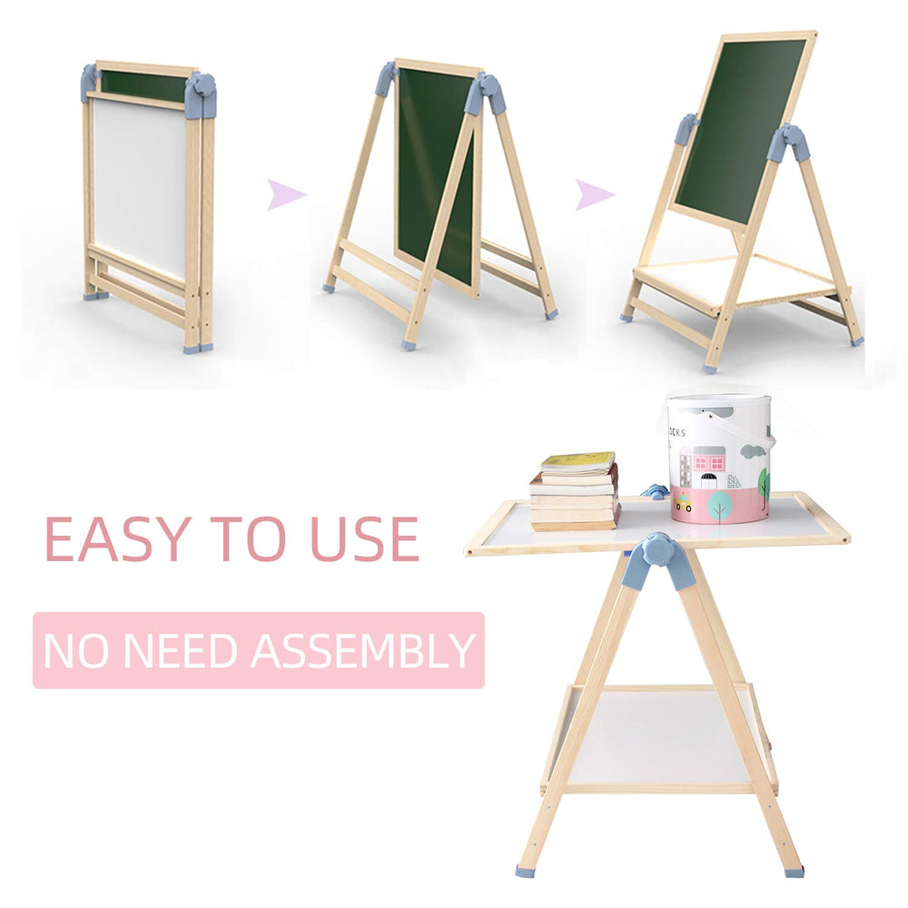 QZMTOY 360-degree rotating easel enabling easy activity switching