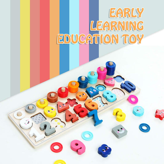 QZMTOY number puzzle set supports early math skills and problem solving.