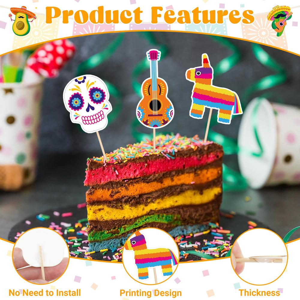 QZYL sombrero topper brightens desserts for Mexico-themed parties.