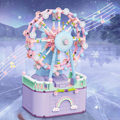 R HOME STORE Music Box Building Toys rotating mechanism highlights smooth motion for play