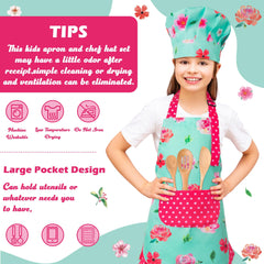 R HORSE adjustable-neck apron fits kids aged 3-6.