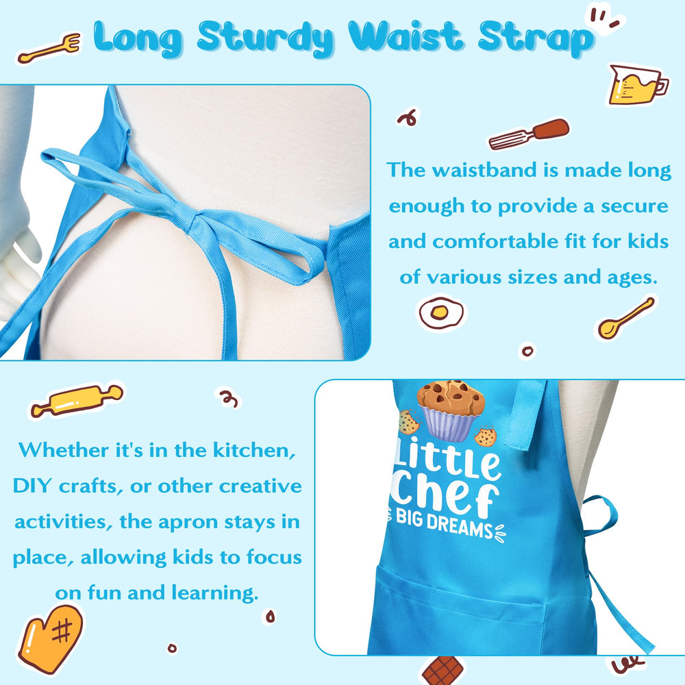 R HORSE blue apron with stain-resistant look to keep colors bright during crafts