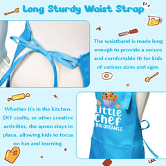 R HORSE blue apron with stain-resistant look to keep colors bright during crafts