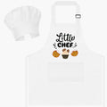 R HORSE Kid Apron and Chef Hat Set with Little Chef print, ideal for baking and pretend play.