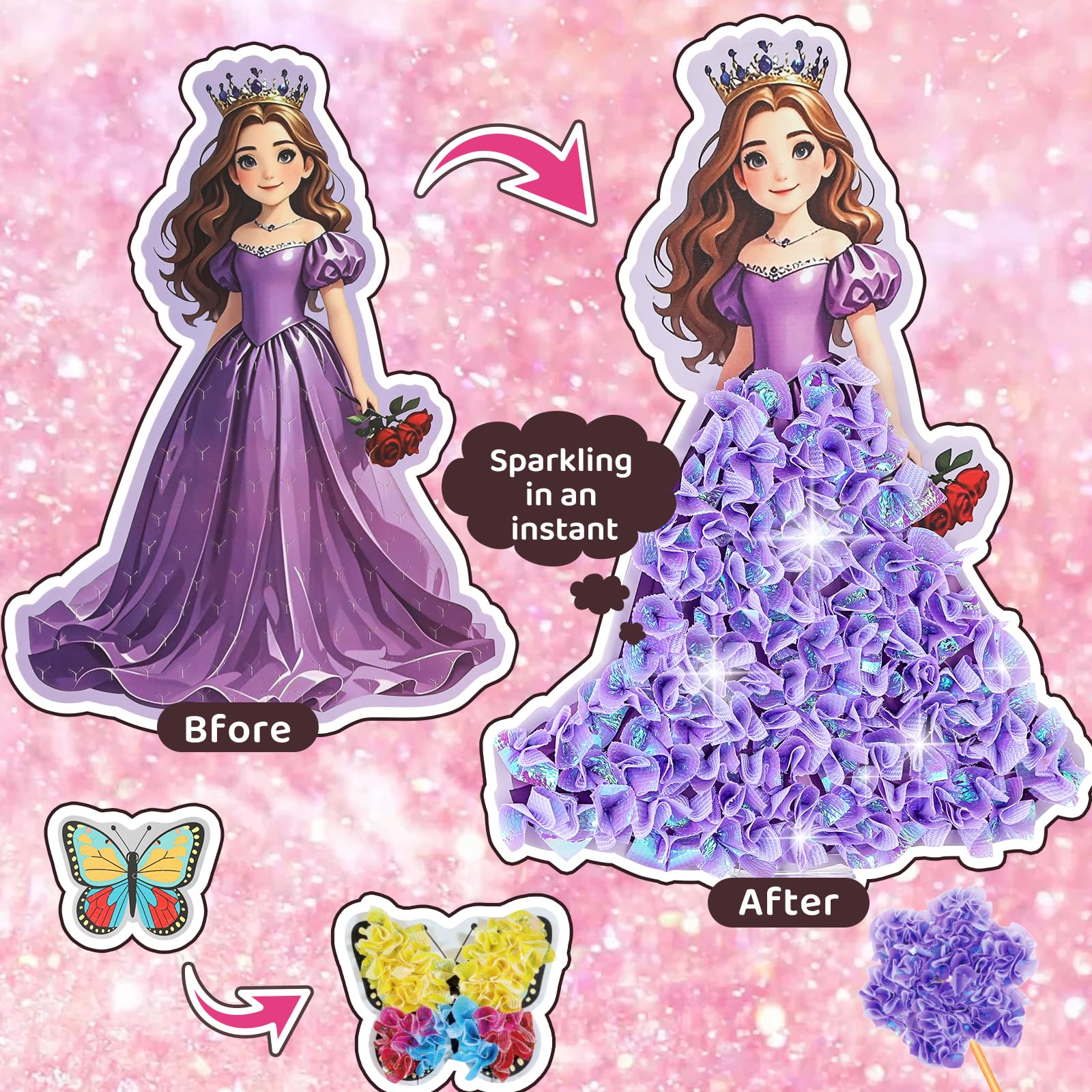 R RUCKERCO foam princesses and magic sticks durable, ready for repeated play and crafting