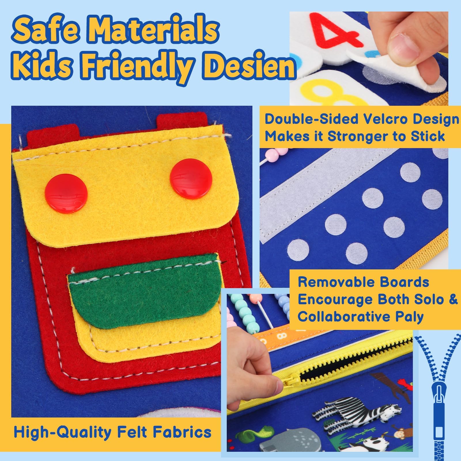 R RUCKERCO Busy Book buckle activity supports practical self-help skills