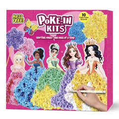 R RUCKERCO Poke Art Princess Kit 10-piece set for mess-free crafting and imaginative play