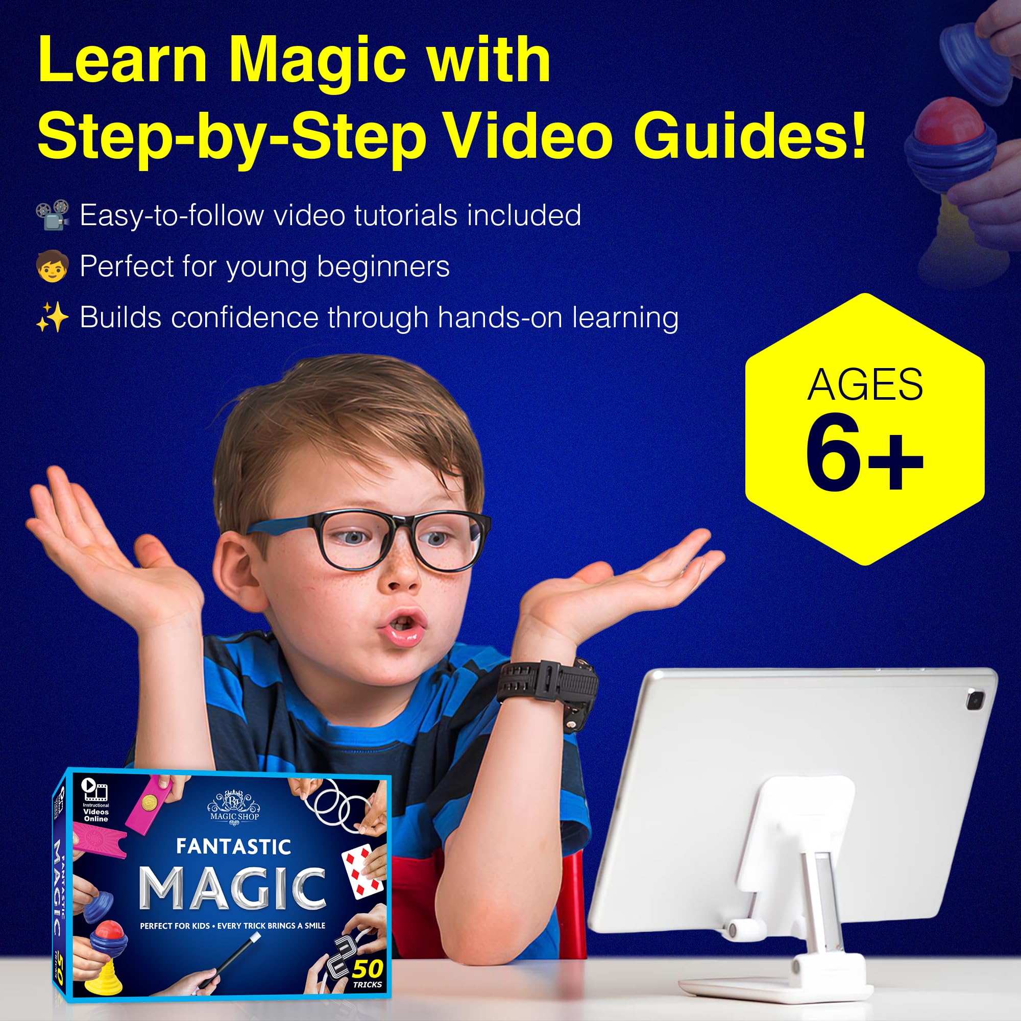 RA MAGIC SHOP durable props kit designed for long-lasting magic fun