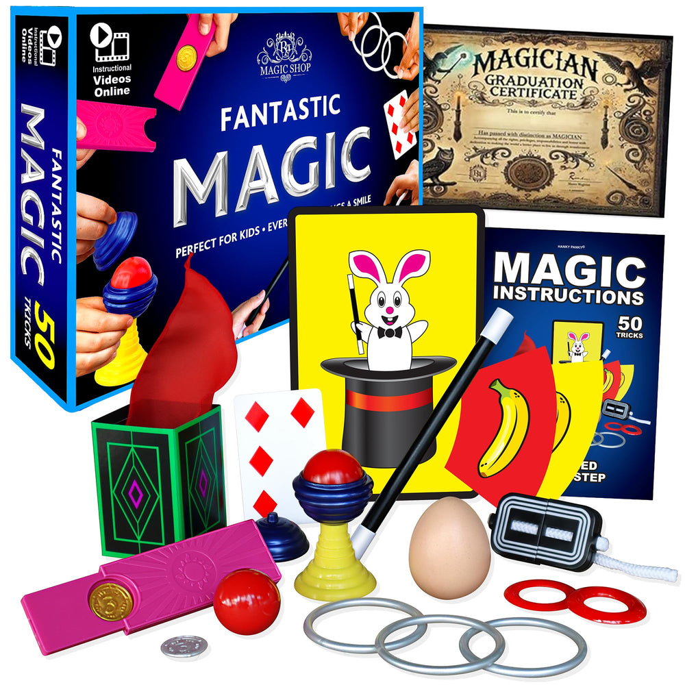 RA MAGIC SHOP everyday-objects tricks included for at-home fun