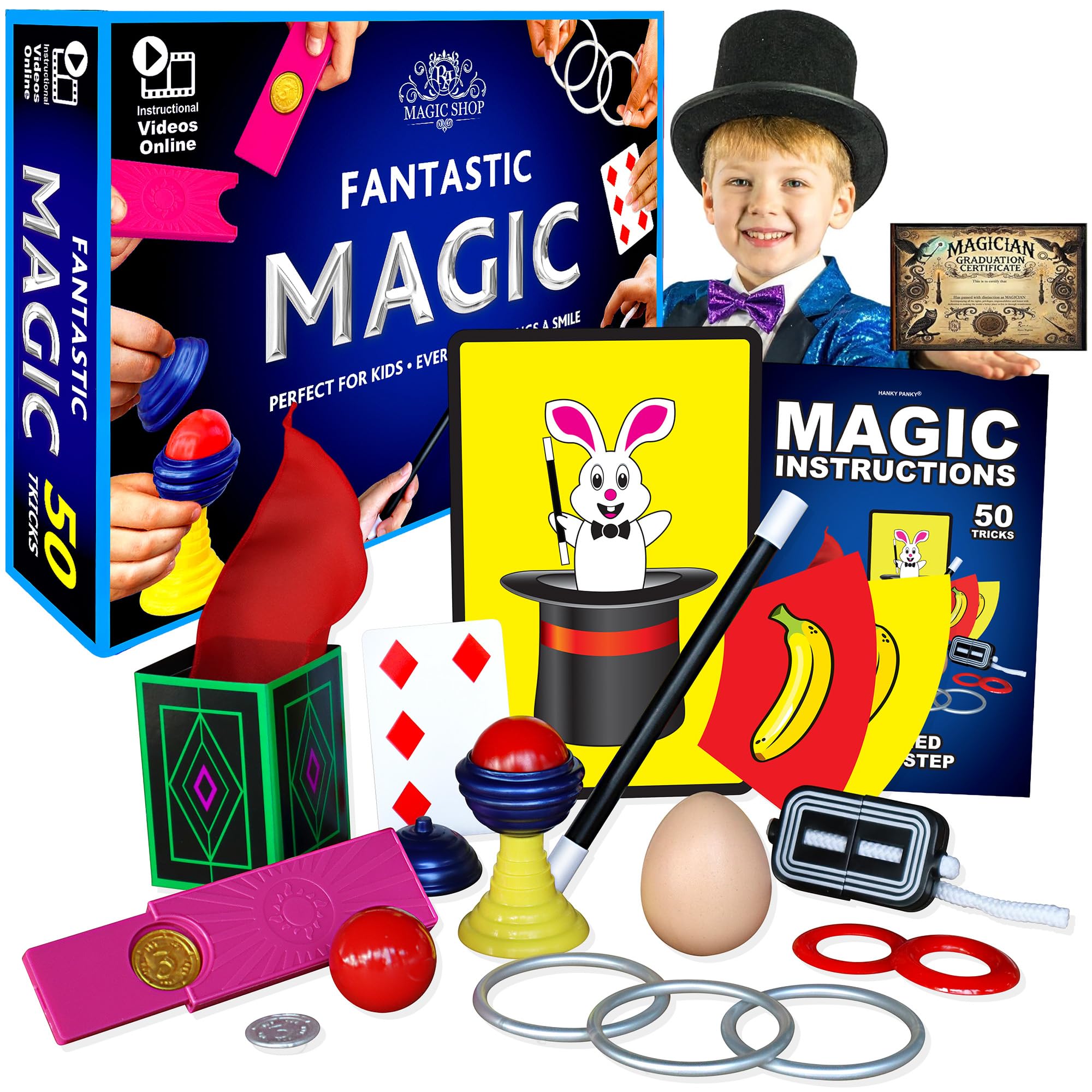 RA MAGIC SHOP Fantastic Magic Set cover with colorful beginner-friendly props
