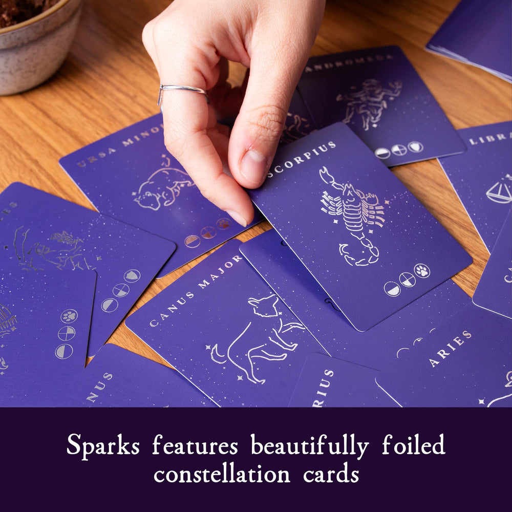 Rabble Sparks constellation card reveal featuring all zodiac signs