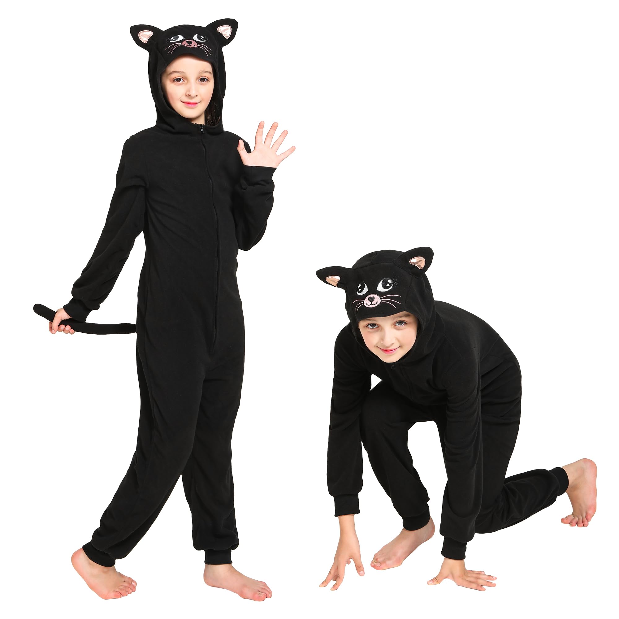 Rabtero Kids Cat Costume hooded design for easy dressing and play