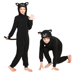 Rabtero Kids Cat Costume hooded design for easy dressing and play
