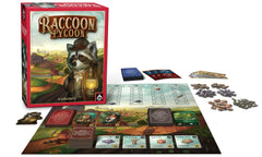 Raccoon Tycoon gameboard with deluxe artwork for immersive play.