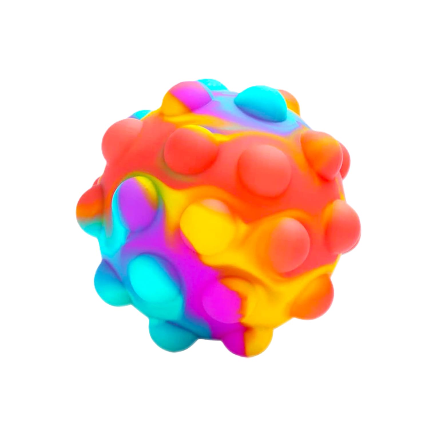 RadBizz Push Pop Ball multicolor sphere for tactile play and focus.