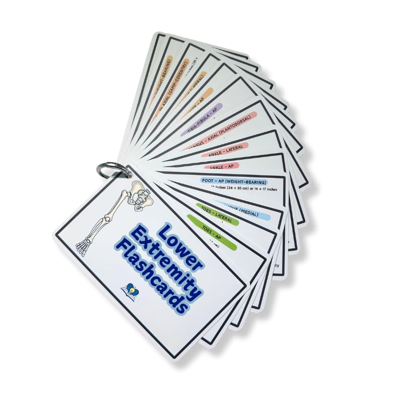 Radiology Flashcard Set spine-upper-lower pocket guide for quick review.
