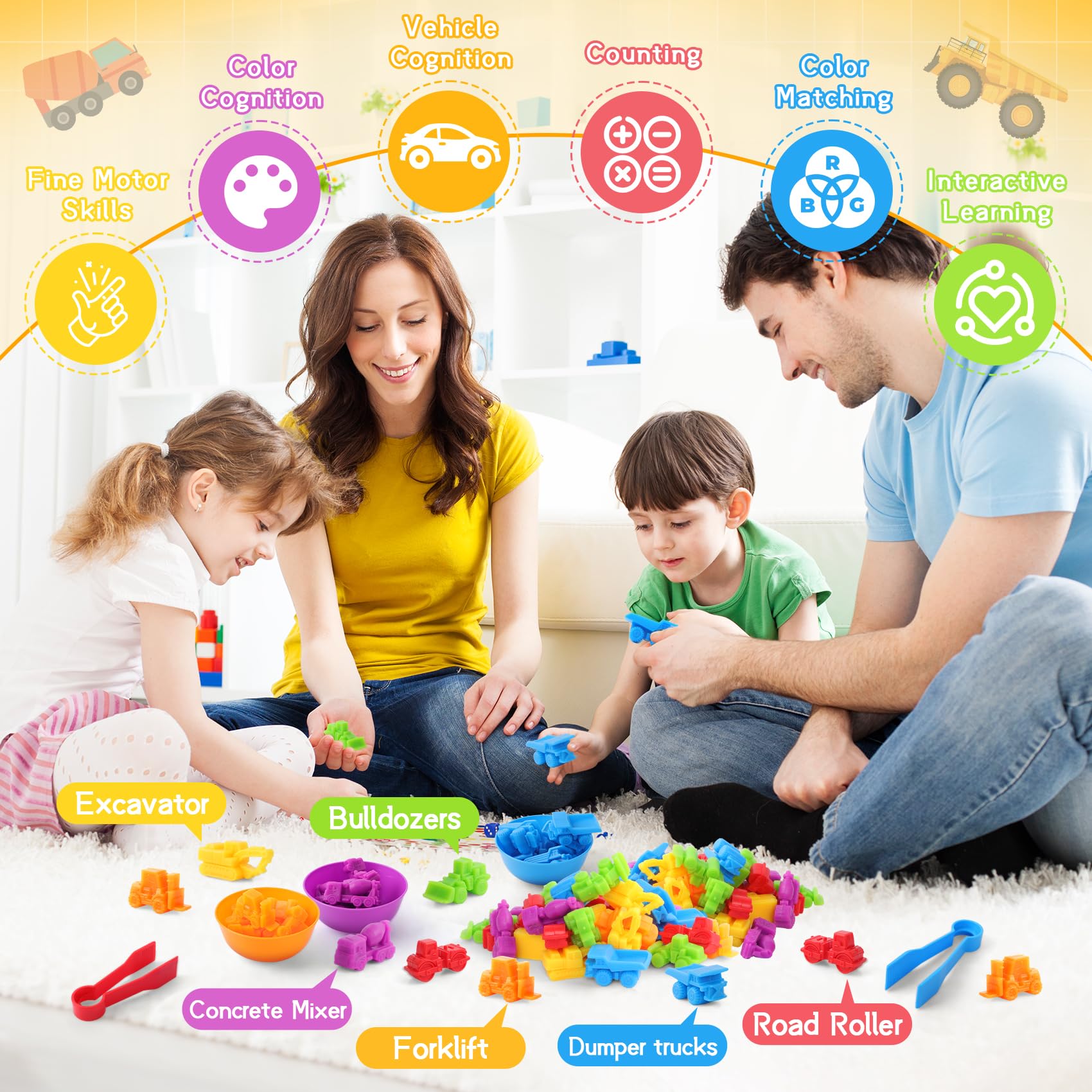 RAEQKS color-recognition play promotes visual sorting skills