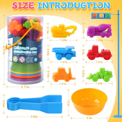 RAEQKS rainbow bowls enable color sorting and recognition play