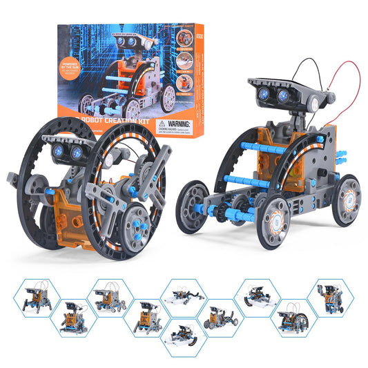 RAESOOT solar robot kit 12-in-1 assembly activity for STEM learning