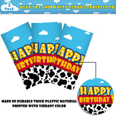 Ragnhild cartoon story birthday tablecover, waterproof and easy to spill-clean.