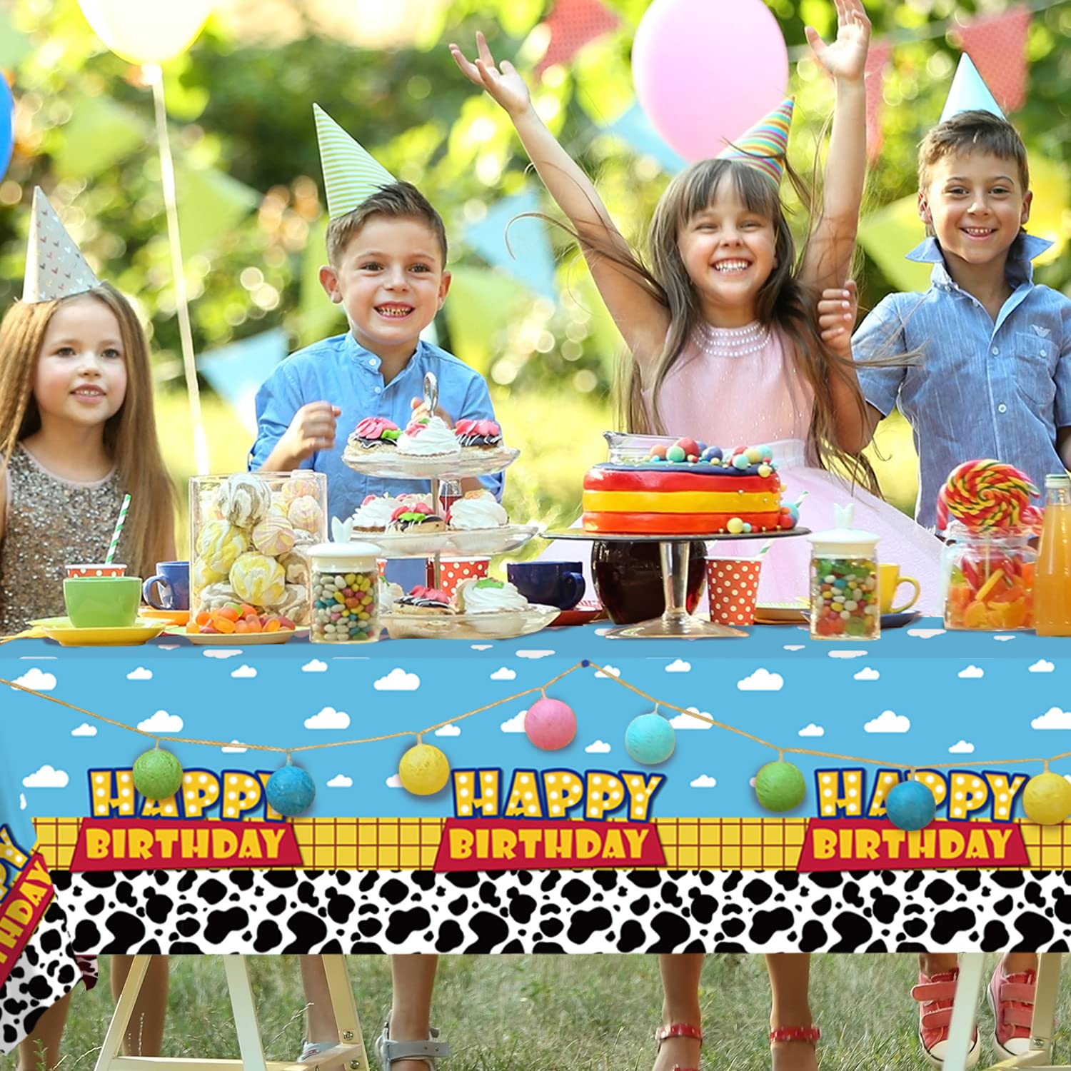 Ragnhild cow theme cover, perfect for home, cafe, or birthday gatherings.