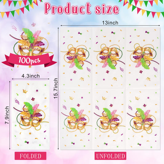 Ragnhild rectangle cocktail napkins 4.3x7.9 inches, perfect for table settings
