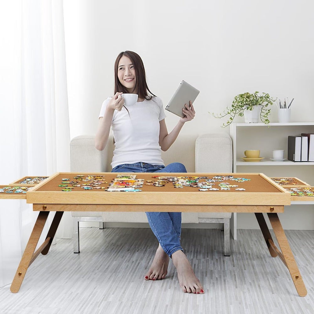 RAGOZONERY puzzle board family game night ready setup