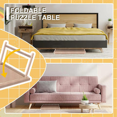 RAGOZONERY puzzle table cover protects pieces from pets and spills.